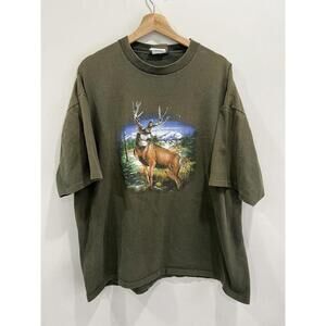 Vintage Timberland Deer Tee shirt animal single stitched